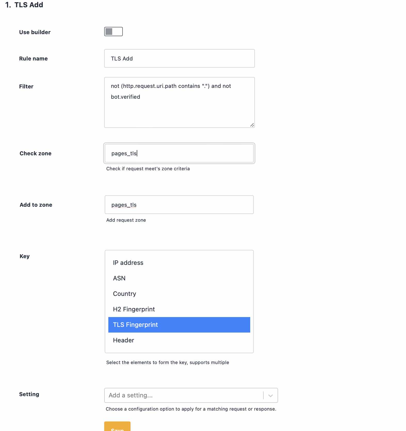 rate limit rule